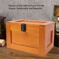 thumbnail image 3 of Desk Solid Wood Container Box, Safe Desktop Wooden Storage Box  for Sundries Original Wood Color,Baked Color, 3 of 7