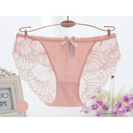 

8-Pack Low Waist Seamless Panties Women Lace Stretch Wide Waistand Briefs Regular & Plus Size Mulitple Colors and Styles