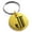 Gold, variant on Stainless Steel Letter J Initial Metro Retro Monogram Engraved Small Medallion Circle Charm Keychain Keyring