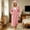 Pink, variant on Womens Hooded Fleece Robe, Soft Bathrobe for Womens, Cute Long House Coat Pink XL(XL)
