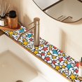 thumbnail image 2 of Yayeee Faucet Mat for Kitchen Sink 14.7" Diatomite Long Splash Guard Pad, Colorful Stars, 2 of 7