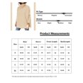 thumbnail image 5 of ROSVIGOR Sweaters for Women Turtleneck Knit Pullover Sweaters Long Batwing Sleeve Spilt Hem Tunic Womens Tops, 5 of 5