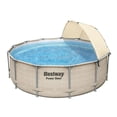 thumbnail image 1 of Bestway 13'x42" Power Steel Frame Above Ground Swimming Pool Set w/ Canopy, 1 of 12