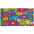 thumbnail image 2 of Colorful Floral Explosion 12.4x10.6in PVC Round Ring Binders, 2-Pack, D-Ring 3-Hole, Metal Clip, 2 of 10