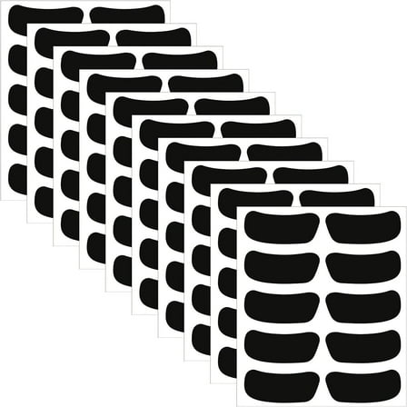 10 Sheets Sports Eye Black Stickers Breathable Eye Strips Cheer Party Favors for Kids Adults Baseball Football Softball Lacrosse Sport Fans