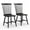 Black, variant on Costway Windsor Dining Chairs Set of 2 Armless Spindle Back Solid Rubber Wood Black