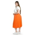 thumbnail image 2 of Falda plisada midi Roman Fashion/Tallas Extras, 715 (Naranja) naranja 42, 2 of 6