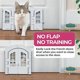 thumbnail image 5 of French Cat Door, Stylish No-Flap Cat Door Interior Door for Average-Sized Cats Up To 20 Lbs, Easy DIY Setup Pet Door, 5 of 5