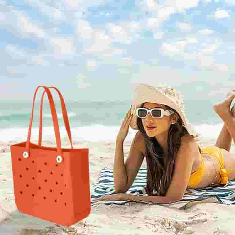 Rubber Beach Bag With Holes Beach Bag Rubber Beach Tote Bag- s