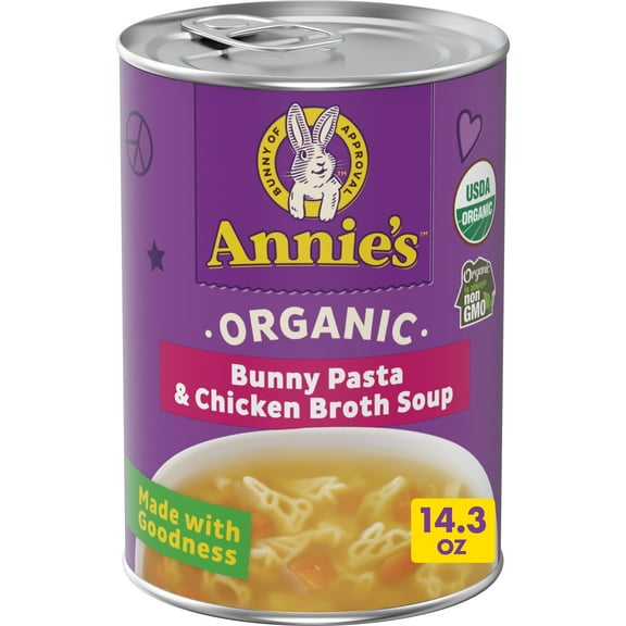 Annie's Organic Bunny Pasta and Chicken Broth Soup, 14 oz