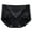Black, variant on Midwennn Women Fashion Solid Mid Waist Lace Comfortable Breathable Underwear Womens Bikini Panties Microfiber