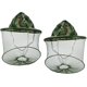 thumbnail image 1 of Sombrero de Apicultura Rojo Verde Camuflaje con Velo Anti Mosquito para Apicultor, 1 of 5