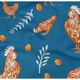 thumbnail image 5 of oneOone Cotton Jersey Medium Blue Fabric Hen Dress Material Fabric Print Fabric By The Yard 58 Inch Wide-R9, 5 of 5