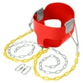 thumbnail image 4 of Kepooman Outdoor Patio High Back Full Bucket Toddler Swing Seat with 60" Coated Chain, Red, 4 of 8