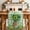 Green Gold Light Green, variant on St. Patrick's Day Table Runner - 72 Inch Long Spring Botanical Clovers Coin Green Check Cotton and Linen Blended Dress Scarves Farmhouse Table Runner for Kitchen Dining, Coffee Table, 13" x 72"