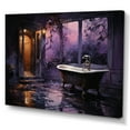 thumbnail image 2 of Designart "Bathroom Midnight Charm" Bath & Laundry Canvas Art Print, 2 of 5