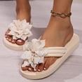 thumbnail image 4 of jiaxiM Beach Flip Flops Women Wedge Thong Sandals for Women Flexible Shower Slippers Non- Women's Sandals Woven Sole Womens on Shoes, 4 of 8