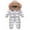 Silver, variant on XIMIN Baby Boys Girls Down Snowsuit Metallic Shiny One Piece Hooded Puffer Jumpsuit Toddler Thick Snow Down Winter Hooded Toddler Warm Rompers Ski Suit