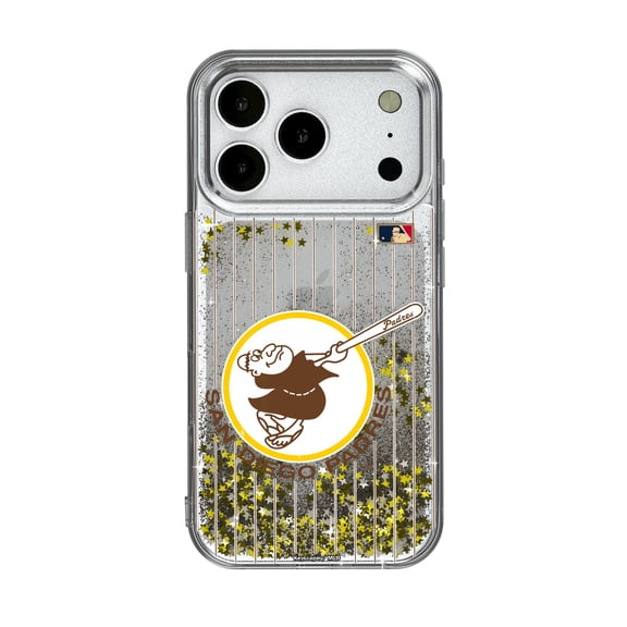 San Diego Padres 1969-1984 Cooperstown Pinstripe iPhone Glitter Case
