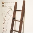 thumbnail image 4 of Manta Ladder Blossome de madera decorativa de 6 niveles, color marrón lavado, 4 of 7