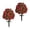 Red, variant on 2 Pack Artificial Flower Ball Stake Realistic Fake Rose Hydrangea Plant with Ground Spike for Patio Yard Garden Lawn Outdoor Decor,Orange