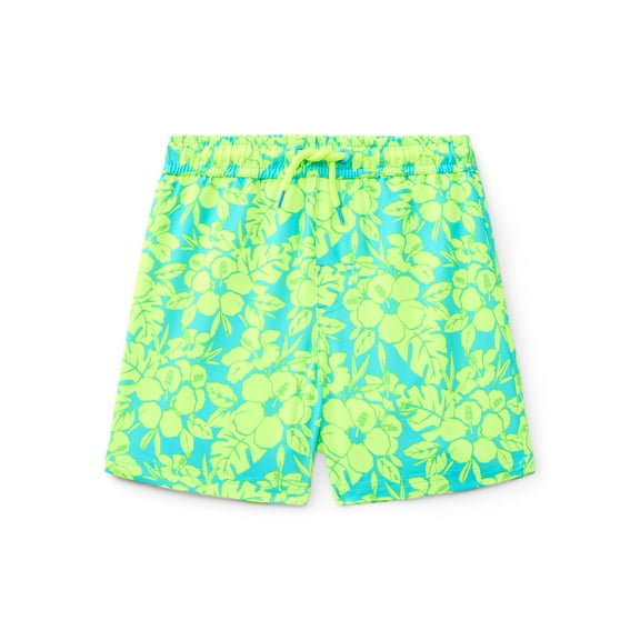 Wonder Nation Baby and Toddler Quick- Dry Swim Trunk, Sizes 12M-5T