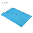 thumbnail image 3 of Uxcell File Bag Felt Folder A4 Size Document Storage Pouch, Blue 2 Pack, 3 of 5