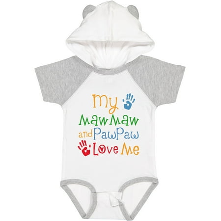 

Inktastic Mawmaw and Pawpaw Love Me Gift Baby Boy or Baby Girl Bodysuit