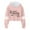 Pink, variant on FAOWME Child Girls Long Sleeve Letters Solid Color Crop Sweatshirt Hoodie Pullover Tops For Kids Dark Green 8-9 Years