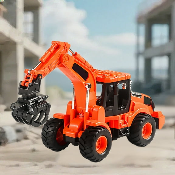 Tarmeek Construction Toys for 2 3 4 5 6 Year Old Boys,Inertial Simulation Engineering Vehicle Toy Clip Machines Drilling Rig Engineering Vehicle,Christmas Birthday Gifts for 3 Years Old Boys