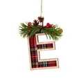 thumbnail image 2 of Christmas A-Z Initial Letter Ornaments,Buffalo Plaid Monogram Christmas Alphabet Ornament,Personalized Initial Christmas Tree Ornaments,Farmhouse Rustic Wooden Monogram Decoration for Craft Ornaments, 2 of 8