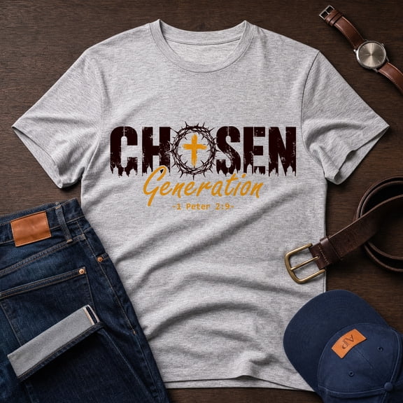 Jollimate Chosen Generation T-Shirt, Christian Men Shirts, Christian Gifts Shirt For Him