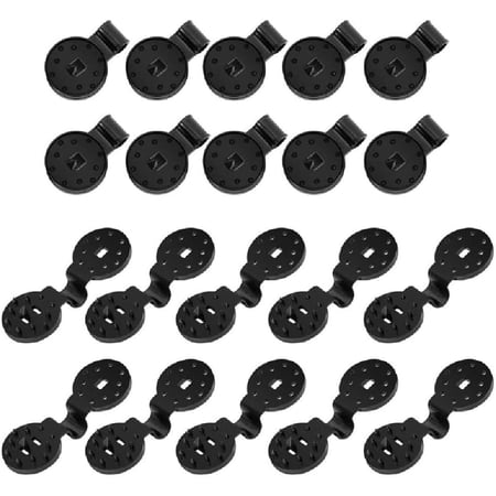 20/50/100PCS Round Shade Cloth Plastic Clips Fix Clamp Shade Cloth Heavy Duty Lock Grip Windproof Awning Clamp Grip Plastic Sunshade Clip Replacement Shade Fabric Accessories