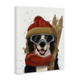 thumbnail image 3 of Stupell Industries Eclectic Happy Skiing Dog Canvas Art, 16 x 20, by Fab Funky, 3 of 8