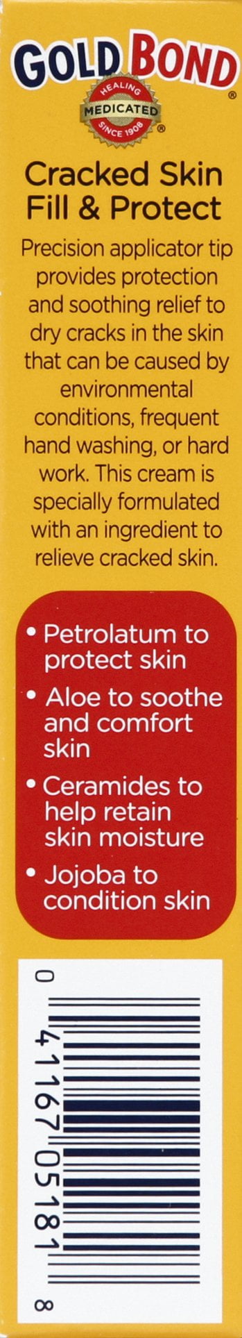 Gold Bond Cracked Skin Fill Protect Cream 0 75oz Walmart Com