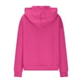 thumbnail image 7 of Oksale Long Sleeve Shirts for Women with Hood Loose Fit Textured Hoodies with Pockets Button Tops for Going Out Hot Pink M, 7 of 7