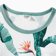 thumbnail image 5 of PatPat Family Matching Plant Print Panel Ruffle Hem Tank Dresses and Short-sleeve T-shirts Sets, Light Green, Boy 4-5 Years, 5 of 6