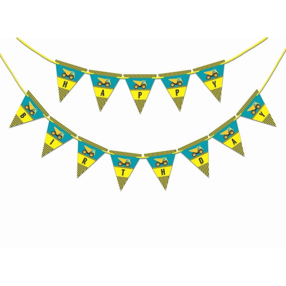 Inkdotpot Birthday Party DecorationsHappy Birthday Party GarlandBaby Boy TruckPennant Banner Flag