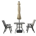 thumbnail image 5 of LeisureMod SUBL-9BG Parasol de Marché Moderne en Acier de 9 Pieds avec LED Solaire et Inclinaison, Beige, 5 of 5