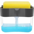 thumbnail image 1 of Dispensador de jabón de 2 uds, soporte para esponja, dispensador de jabón para lavar platos, dispensador de jabón de 13 onzas para Cocina, 1 of 5