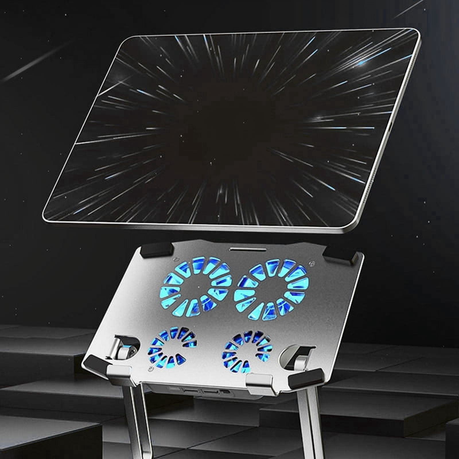 Laptop Cooling Pad Adjustable Aluminum Stand Portable Laptop Holder for All Tablets