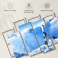 thumbnail image 6 of Elephant Stock Ski In The Mountains Wall Art - Horizontal Multi Panel Canvas - Living Room Wall Decor - Sports Multi Panel - Blue And White Decor - 68" x 42", 6 of 8