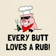 thumbnail image 3 of CafePress - BBQ Butt Loves Rub T Shirt - Men's Classic Graphic T-Shirt, 3 of 4