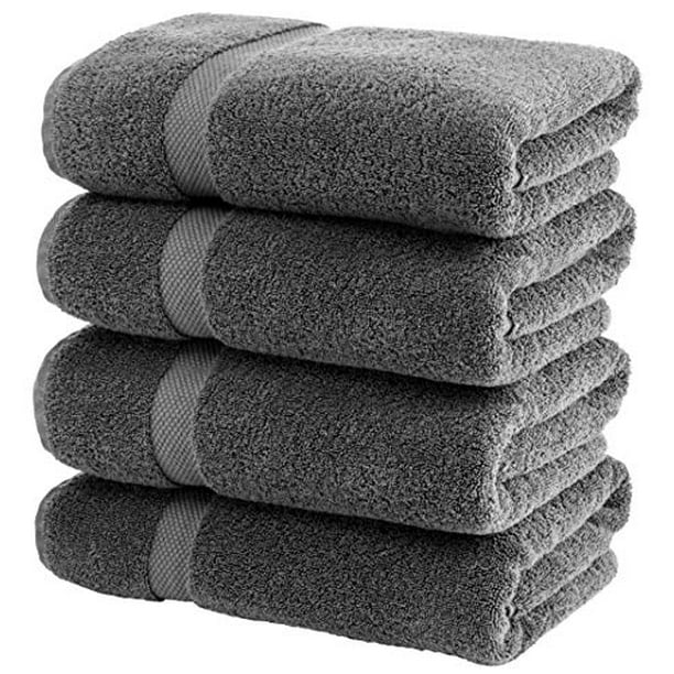 Luxury Cotton Bath Towels Large 700 GSM Hotel Towel 27x54 4 Pack