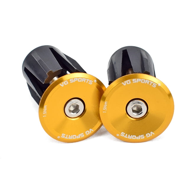 VG Sports 1 par de tapones para manillar de bicicleta MTB, tapón para barra de agarre de bicicleta de montaña