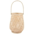 thumbnail image 4 of Miangastore 1Set Rattan Decorative Lantern for Study Room in 12.4x6.3x6.3in Light Brown, 4 of 9