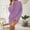 Purple summer dresses, variant on SEMPAI Tank Dresses Summer Dresses Long Sleeve Crew Neck Solid Mid-Length Sundresses Trendy for Cocktail Party Women Dresses