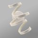 thumbnail image 3 of Aplique de pared LED en espiral de 18 W para salón, mesita de noche, dormitorio y pasillo. Aplique de pared moderno y sencillo de aluminio acrílico blanco., 3 of 5