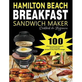 Hamilton Beach Breakfast Sandwich Maker, Coral & Dual Breakfast Sandwich  Maker with Timer, Silver (25490A)