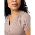 thumbnail image 3 of Ingrid & Isabel For Every Belly Women's Maternity Short Sleeve Knit Wrap Jumpsuit, Sizes S-XXL, 3 of 10